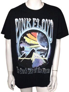 PINK FLOYD Tshirt, XL/2XL, Black, DARK SIDE OF THE MOON, Air Brush Vibes, 1 Side